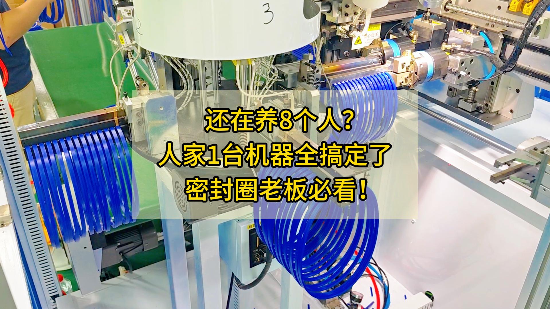 还在养8个人?人家1台机器全搞定了!密封圈老板必看!